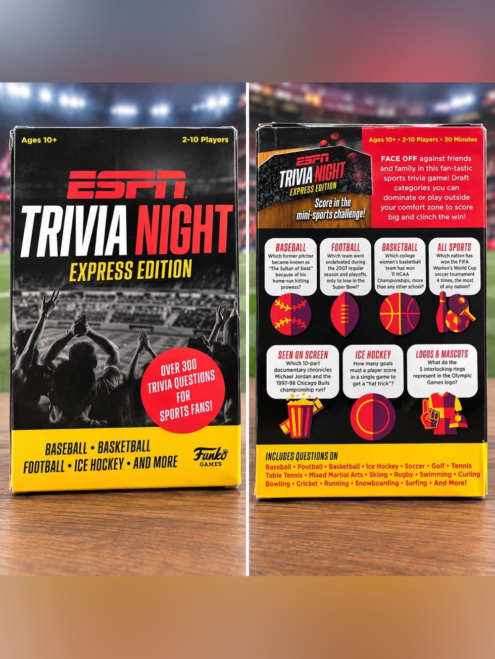 ESPN Trivia Night Express Edition – Funko Games – Sports Trivia Game